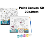 Printed Glitter Painting Canvas - size 20 x 20cm